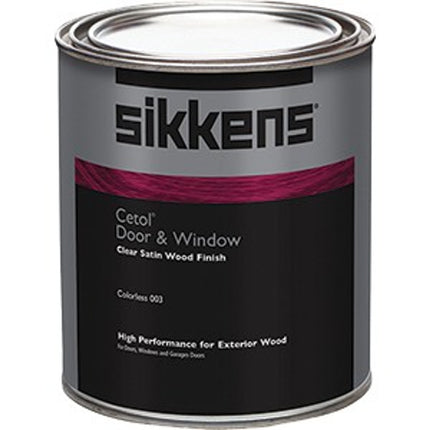 SIKKENS DOOR & WINDOW - CLEAR - SATIN - QT - SIK48003 - Marketplace Paints