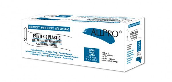 Allpro Painters Plastic (Blue) - 9'x400' - FGP-9941-06D - Marketplace Paints