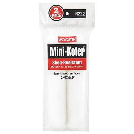 Wooster Mini-Koter Cover - 2pk - R222 - 3/8 - Marketplace Paints