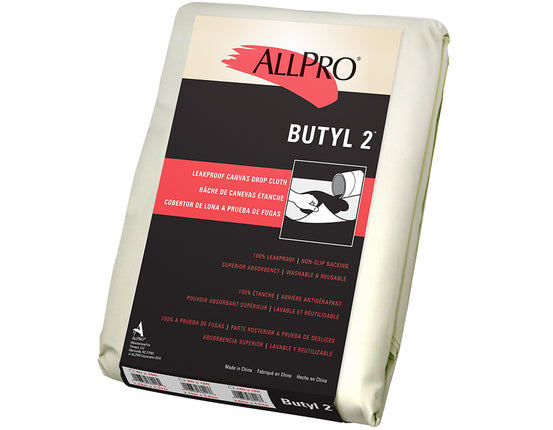 Allpro Canvas Butyl2 Drop Cloth - 9x12 - ALP38217 - Marketplace Paints