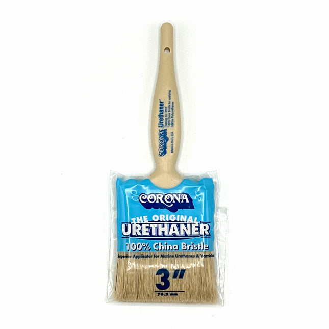 Corona Urethaner - White China Bristle - Flat