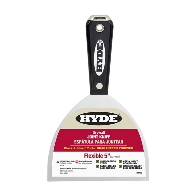 Hyde High Carbon Steel Hammer Joint Knife - 5" Flex - 02770 (SO) - Marketplace Paints