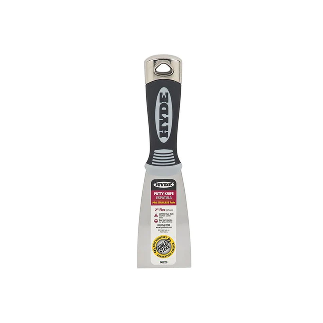 Hyde Pro Stainless Putty Knife - 2" Flex - 06228 (Restock 2250) - Marketplace Paints