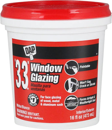 DAP 33 OIL-BASE GLAZING - PT - 12121 - Marketplace Paints