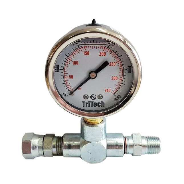 TriTech Pressure Gauge Kit - 1/4" 5000 PSI - 120-625 - Marketplace Paints
