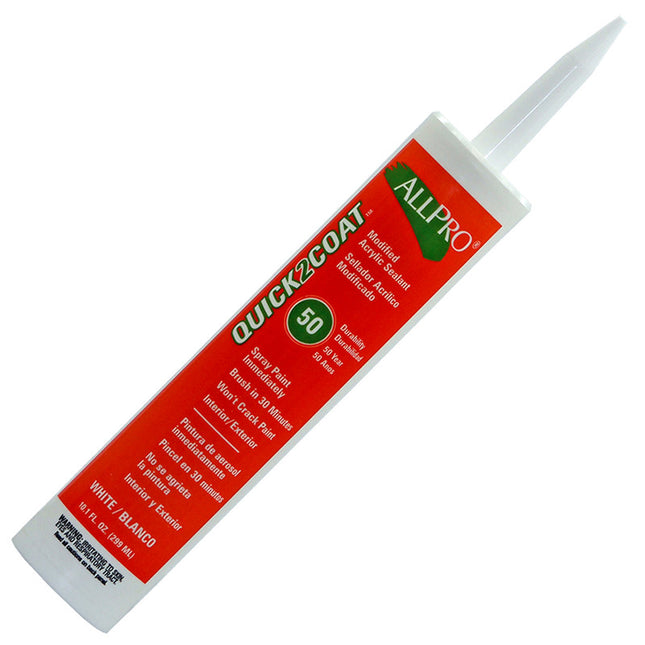 Allpro Quick2Coat 30-min Caulk - White - 13050 - Marketplace Paints