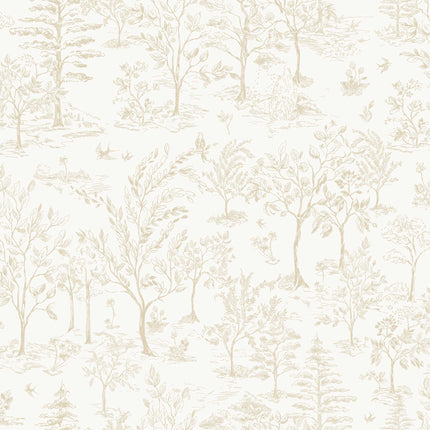 Tempaper Toile Peel and Stick Wallpaper