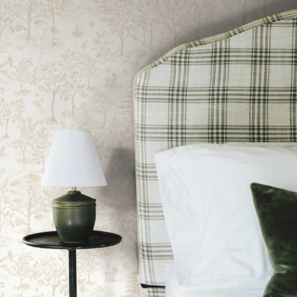 Tempaper Toile Peel and Stick Wallpaper