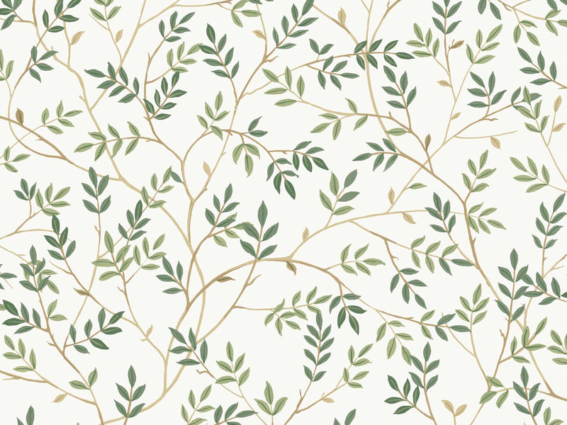 Fern Green and White