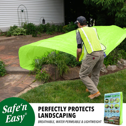 Dumond Safe-n-Easy Reusable Green Drop Cloth - 8x11'