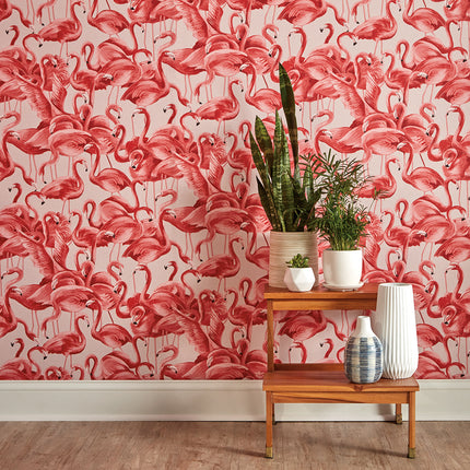 Flamingo - Tempaper Peel and Stick Wallpaper