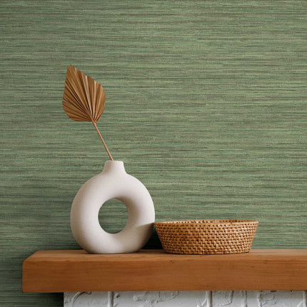 Tempaper Horizontal Faux Grasscloth Peel and Stick Wallpaper