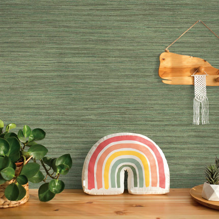 Tempaper Horizontal Faux Grasscloth Peel and Stick Wallpaper