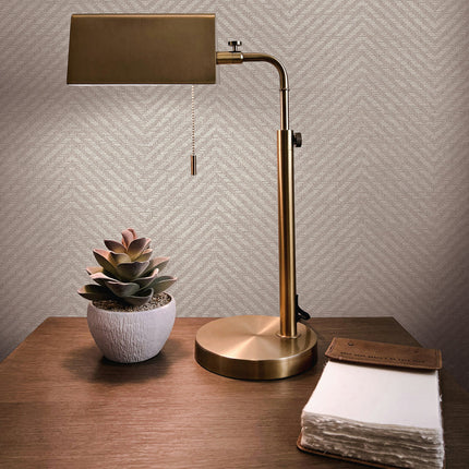 Tempaper Faux Grasscloth Parquet Textured Peel and Stick Wallpaper