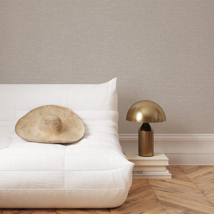 Tempaper Faux Grasscloth Parquet Textured Peel and Stick Wallpaper