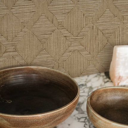 Tempaper Hoffmann Faux Sisal Textured Peel and Stick Wallpaper