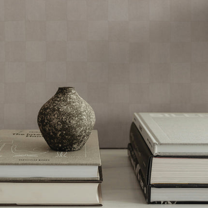 Tempaper Classic Check Textured Peel and Stick Wallpaper