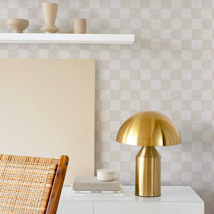 Tempaper Classic Check Textured Peel and Stick Wallpaper