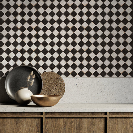 Tempaper Vintage Check Textured Peel and Stick Wallpaper