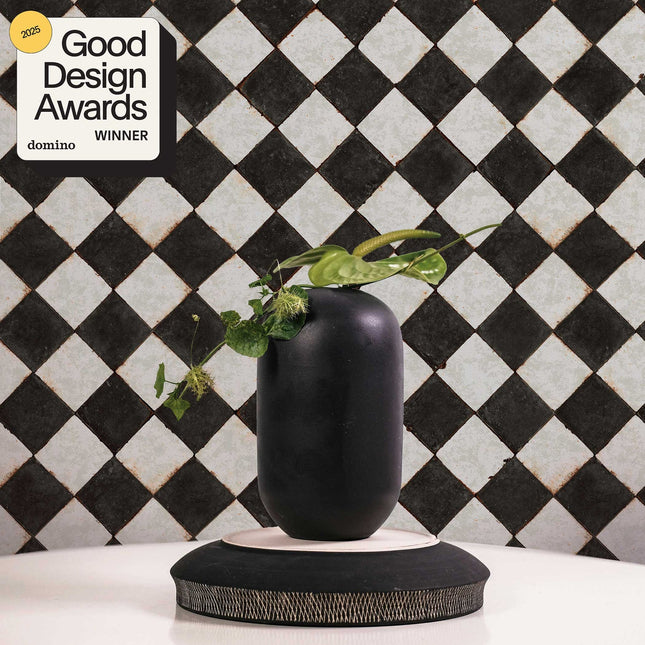 Tempaper Vintage Check Textured Peel and Stick Wallpaper