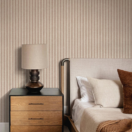 Tempaper Charles Street Stripe Textured Peel and Stick Wallpaper
