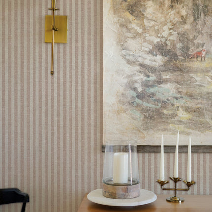 Tempaper Charles Street Stripe Textured Peel and Stick Wallpaper