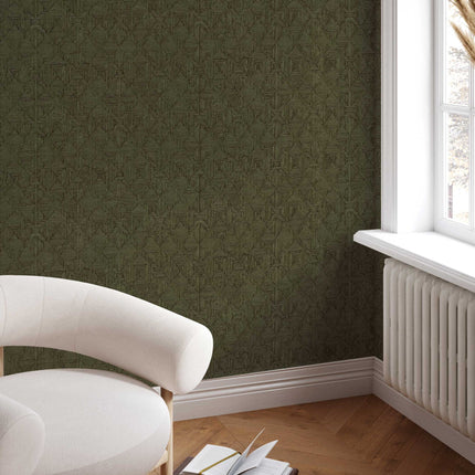 Tempaper Hoffmann Faux Sisal Textured Peel and Stick Wallpaper