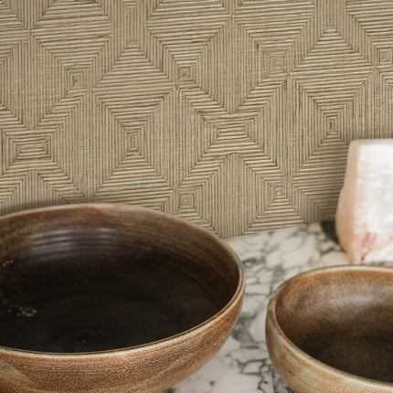 Tempaper Hoffmann Faux Sisal Textured Peel and Stick Wallpaper