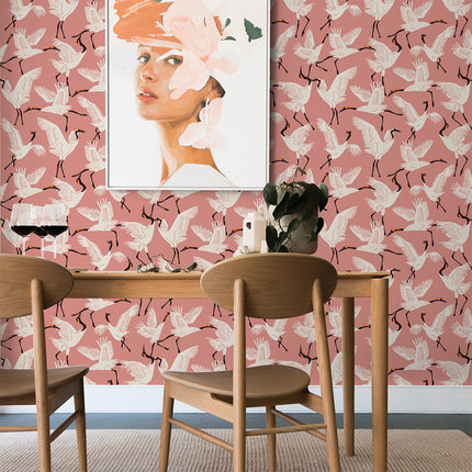 Family of Cranes - Tempaper Peel and Stick Wallpaper