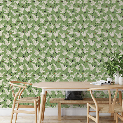 Family of Cranes - Tempaper Peel and Stick Wallpaper