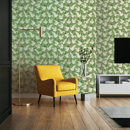 Family of Cranes - Tempaper Peel and Stick Wallpaper