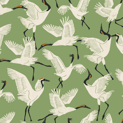 Family of Cranes - Tempaper Peel and Stick Wallpaper