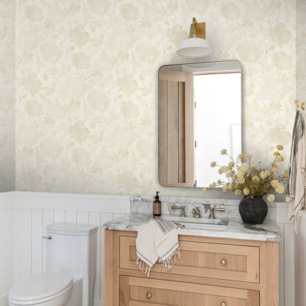 Tempaper Poppies Textured Peel and Stick Wallpaper