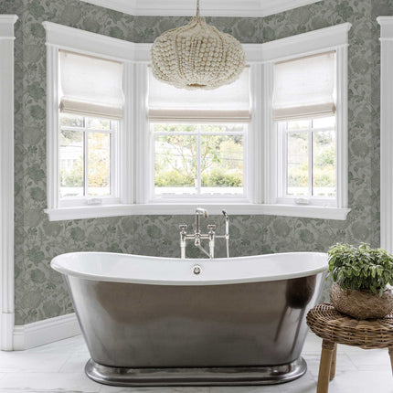 Tempaper Poppies Textured Peel and Stick Wallpaper