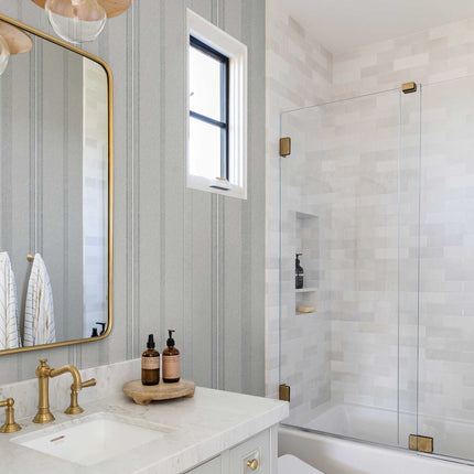 Tempaper Anatolia Stripe Textured Peel and Stick Wallpaper