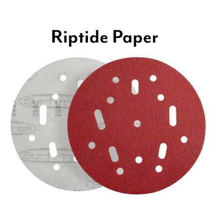 SurfPrep Riptide Red Paper - 5" - Multi-Hole - BOX - Marketplace Paints