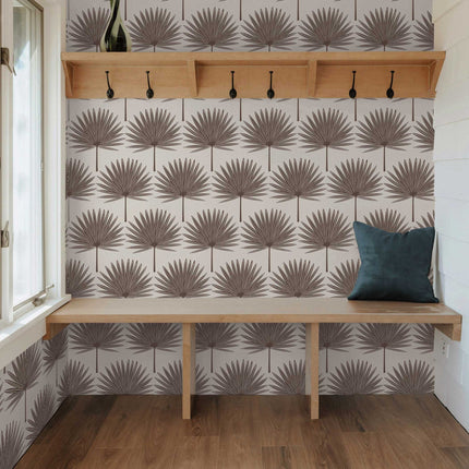 Tempaper Stamped Palm Peel and Stick Wallpaper