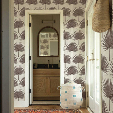 Tempaper Stamped Palm Peel and Stick Wallpaper