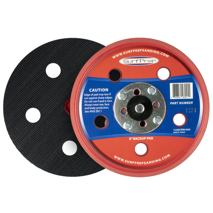 SurfPrep Backup Pad H&L - 5" Disc - 6-Hole Vacuum