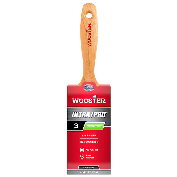 Wooster Ultra Pro Thick Handle Extra Firm - Flat - 3"