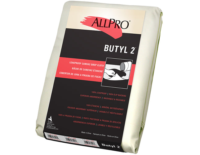 Allpro Canvas Butyl2 Drop Cloth - 4x15 - ALP38216 - Marketplace Paints