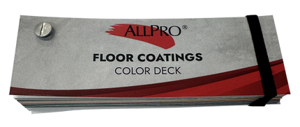 Allpro Epoxy Floor Colors - Fan Deck