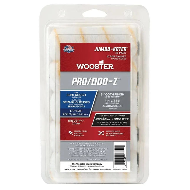 Wooster Jumbo-Koter Pro/Doo-Z - 10pk - RR503 - 1/2 4.5" - Marketplace Paints