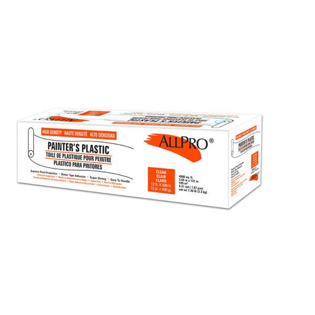 Allpro Painter's Plastic (Orange) - 12'x400' - FG-A0153-02 - Marketplace Paints