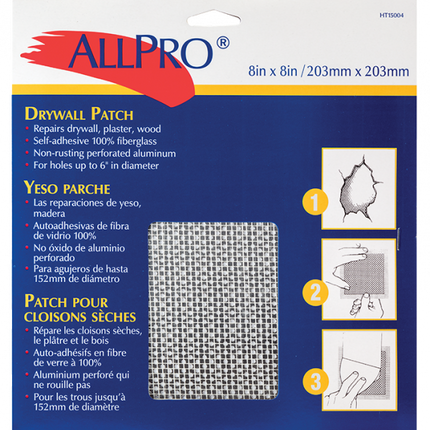 Allpro Aluminum Wall Patch - 8x8 - HT15004