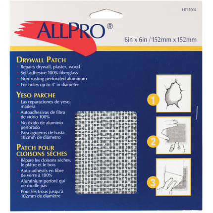 Allpro Aluminum Wall Patch - 6x6 - HT15002
