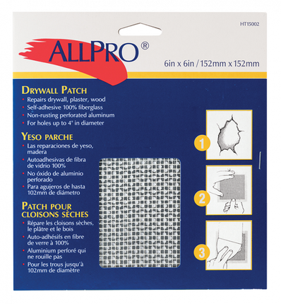 Allpro Aluminum Wall Patch - 6x6 - HT15002 - Marketplace Paints