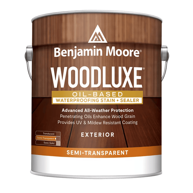 Woodluxe® Oil-Based Waterproofing Stain + Sealer - Semi-Transparent - Marketplace Paints