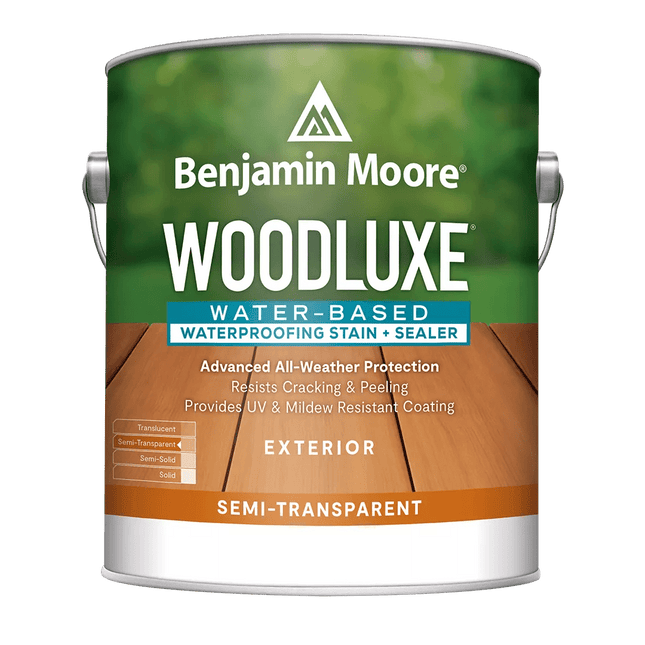Woodluxe® Water-Based Waterproofing Stain + Sealer - Semi-Transparent - Marketplace Paints