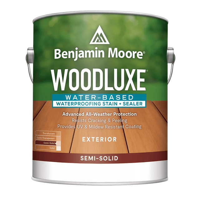 Woodluxe® Water-Based Waterproofing Stain + Sealer - Semi-Solid - Marketplace Paints